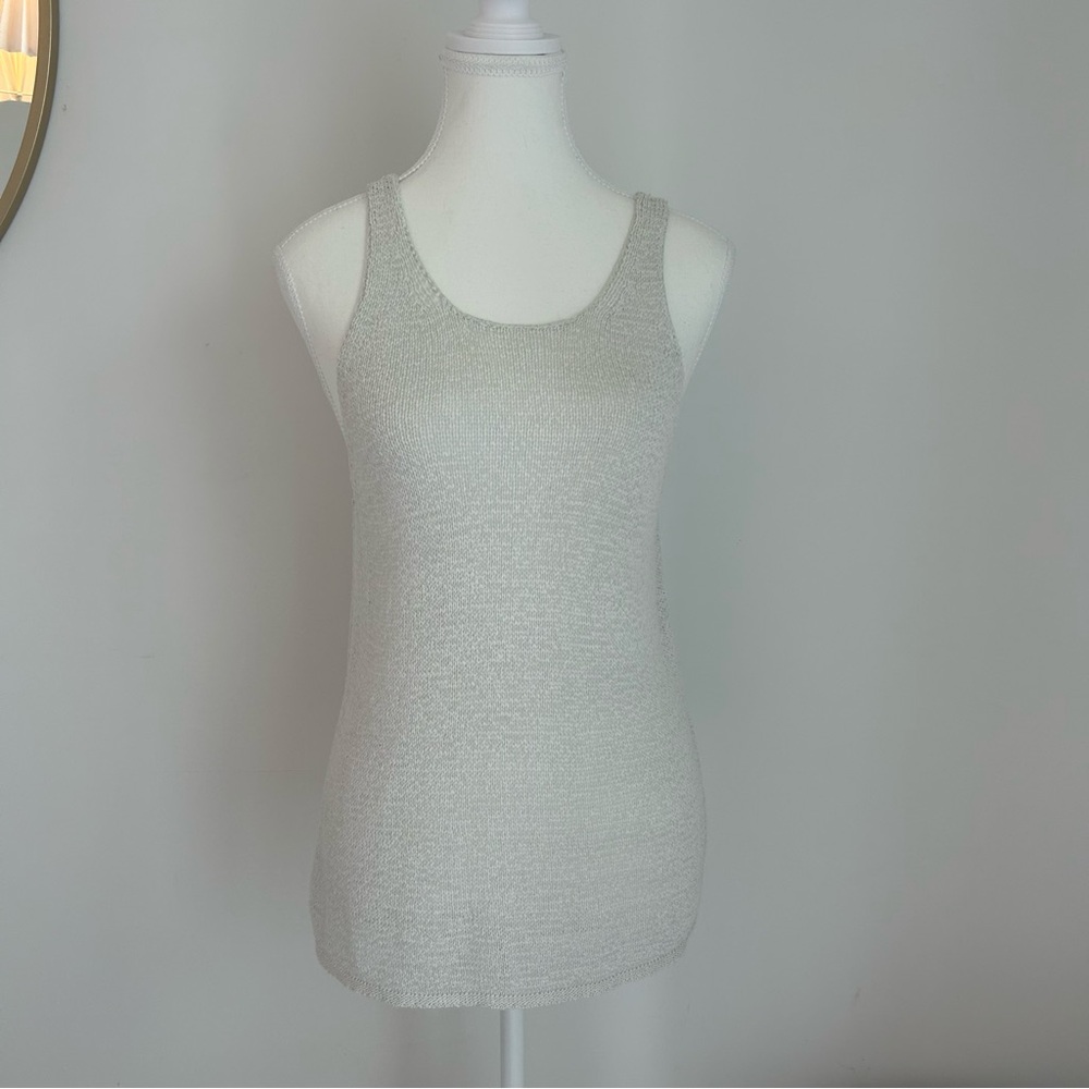 KNIT BABATON WHITE TANK